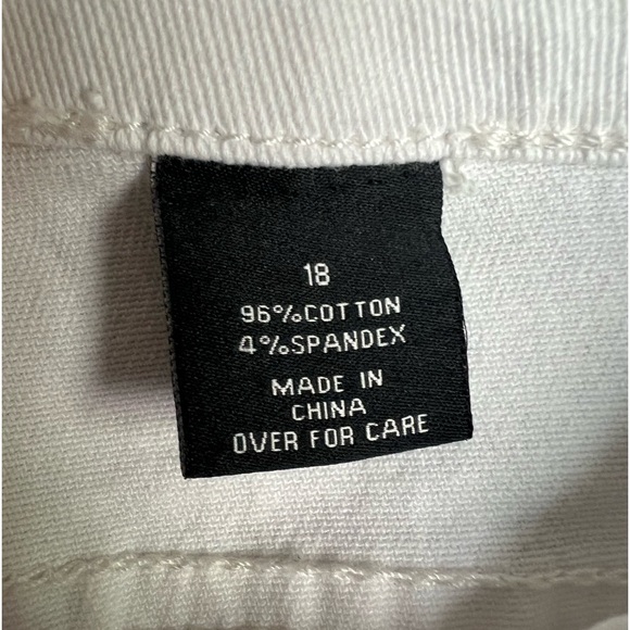 Eloquii Denim Jeans White Size 18 - Picture 6 of 8